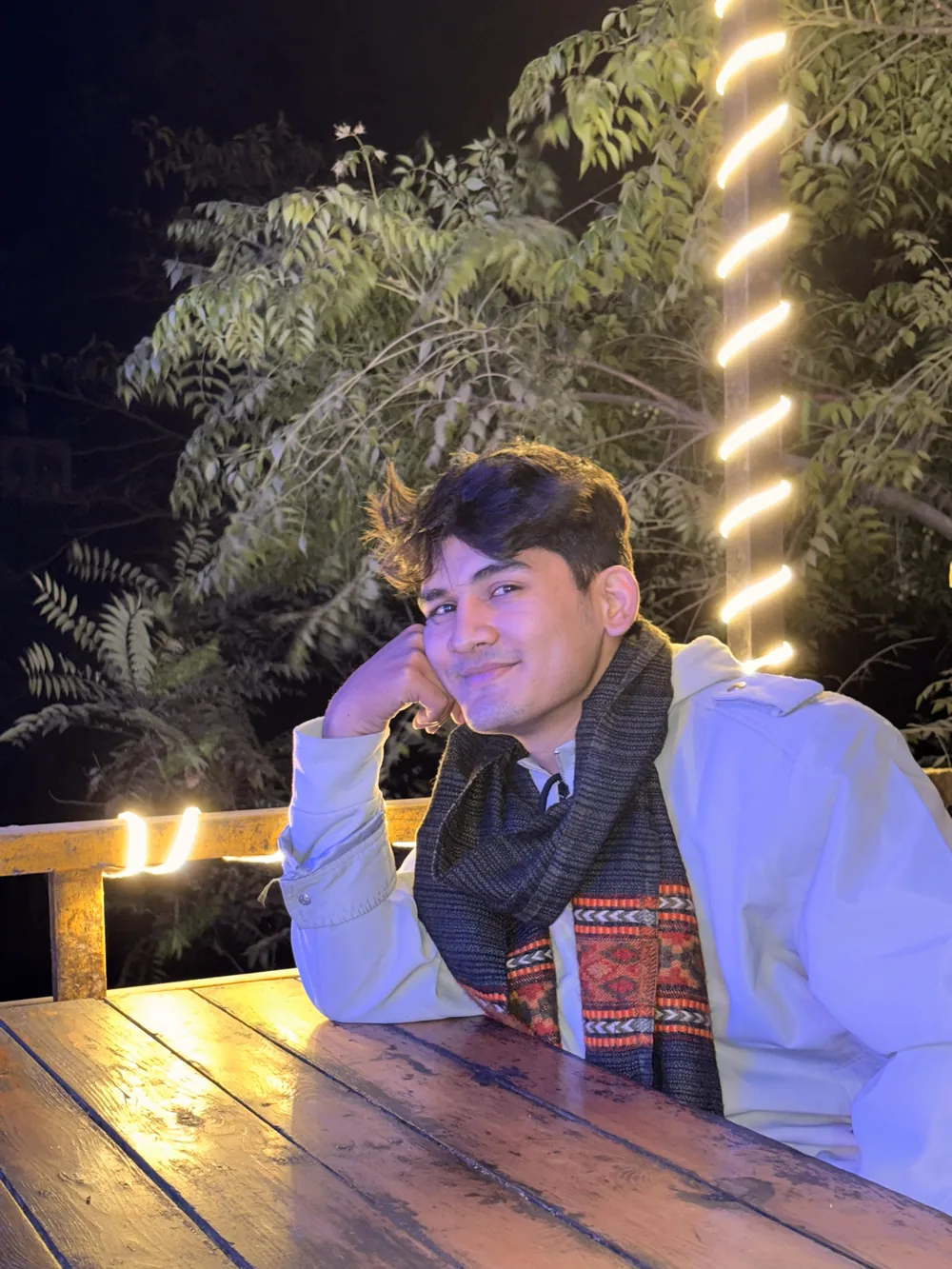 Rahul Rawat seated outdoors